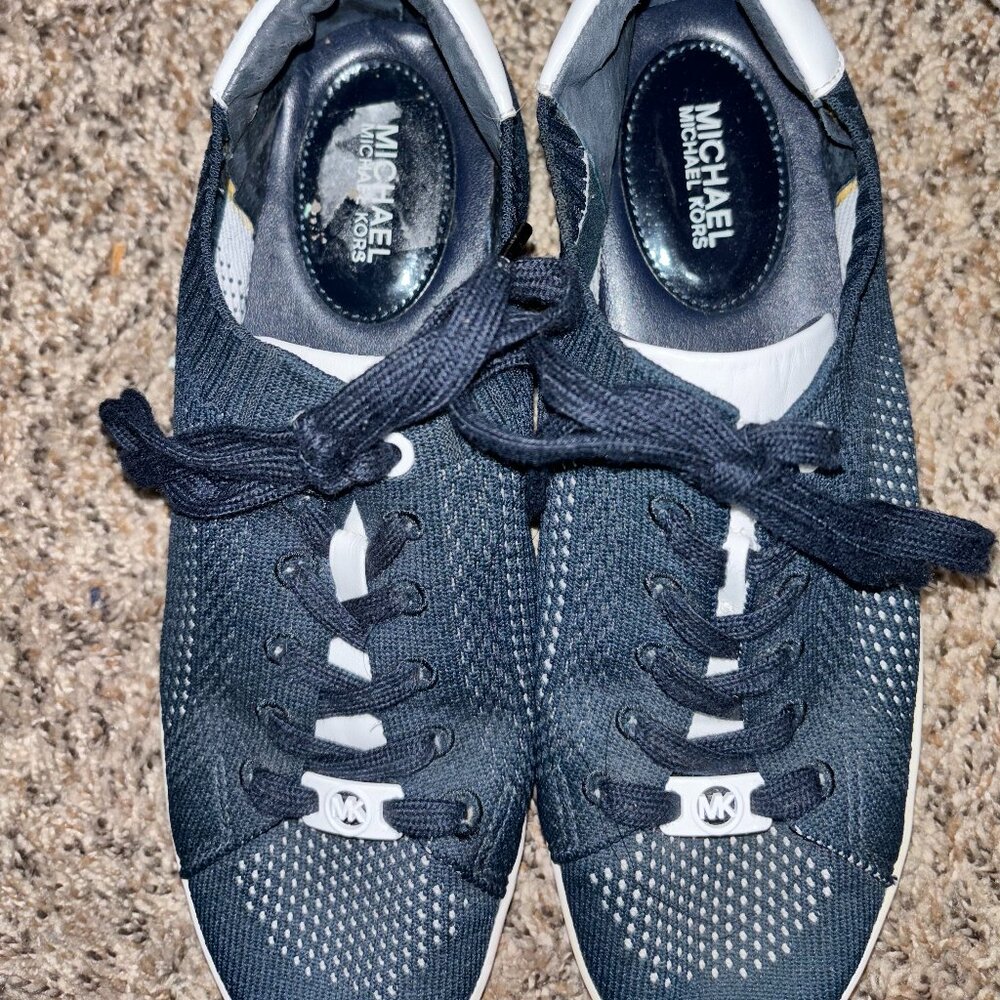 michael kors navy and white sneakers - Picture 2 of 5
